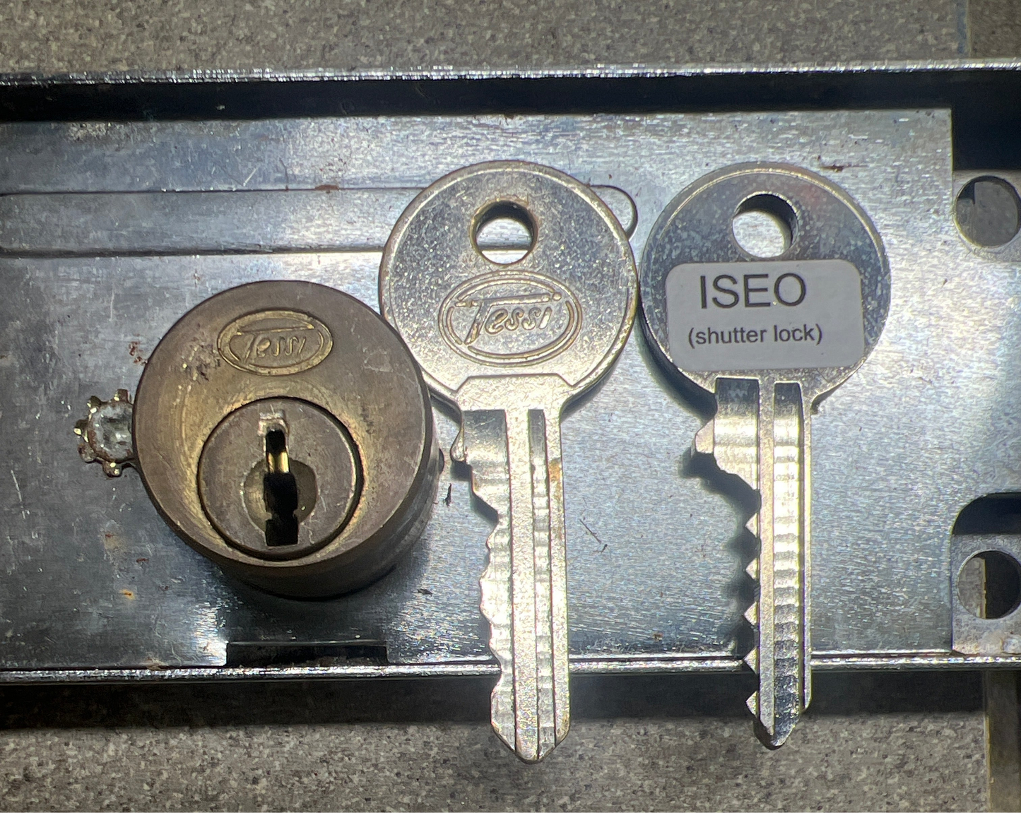ISEO/Tessi shutter lock bump key