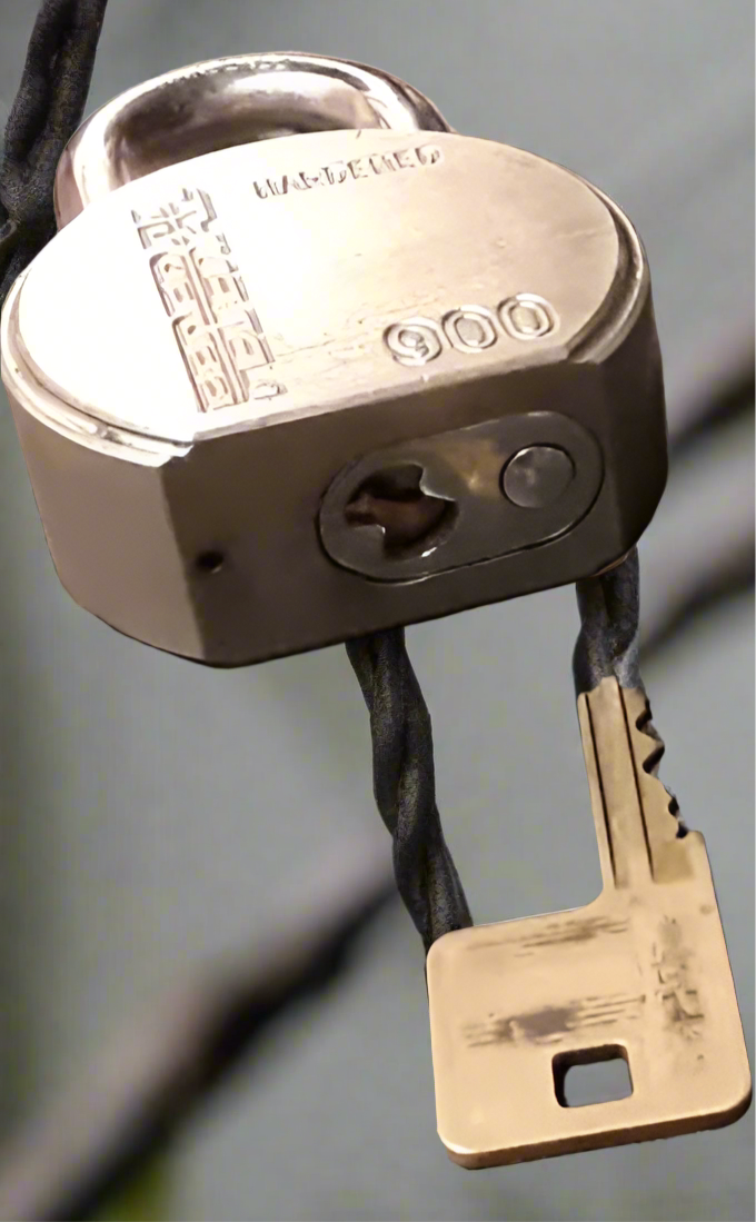FEDERAL padlock 6 pin bump key