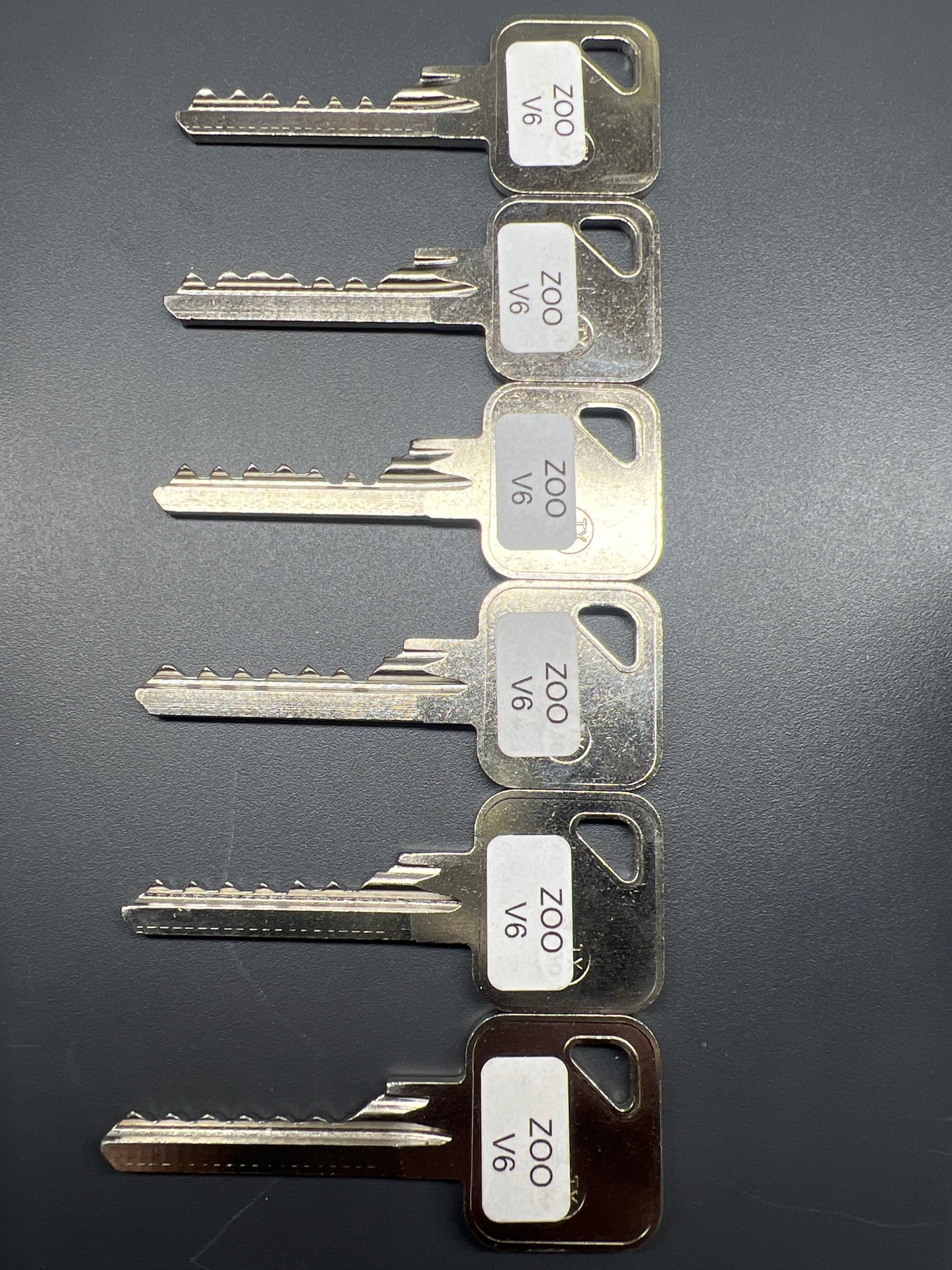 Zoo V6 bump key set of 6