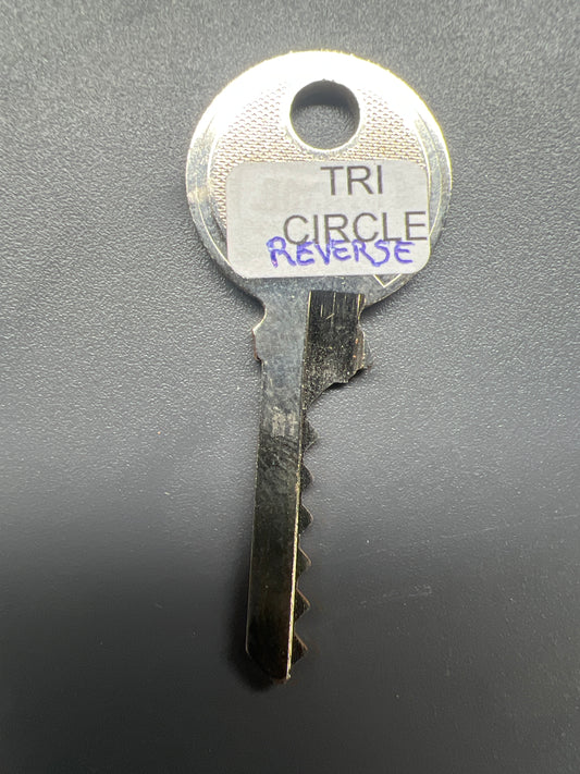 TRI circle 6 pin reverse bump key (traditional profile)