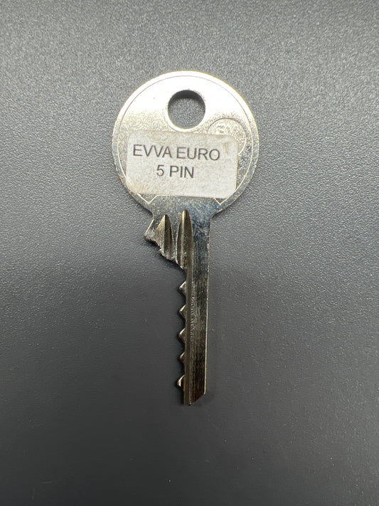 EVVA euro cylinder       5 pin bump key