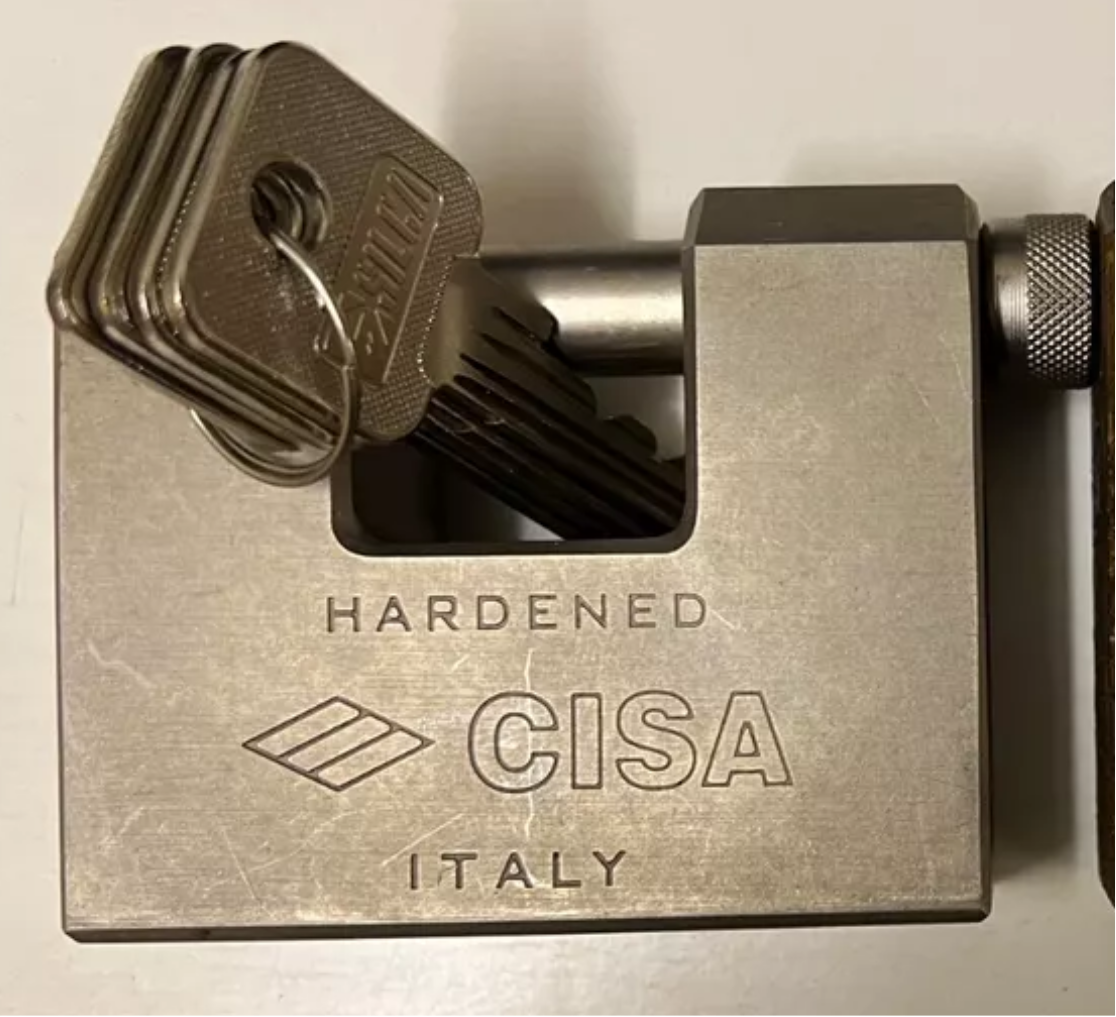 CISA padlock bump keys (pair)