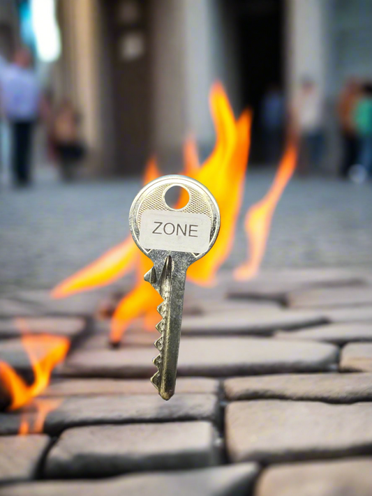 Zone padlock bump key