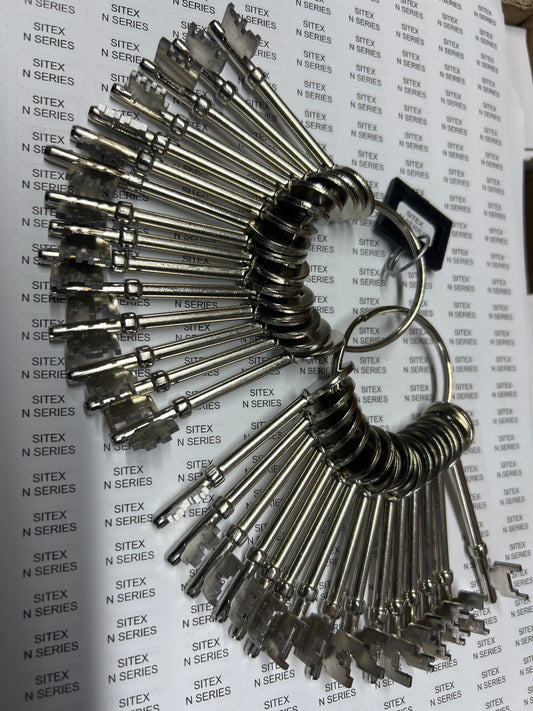 Sitex door set of 30 keys.