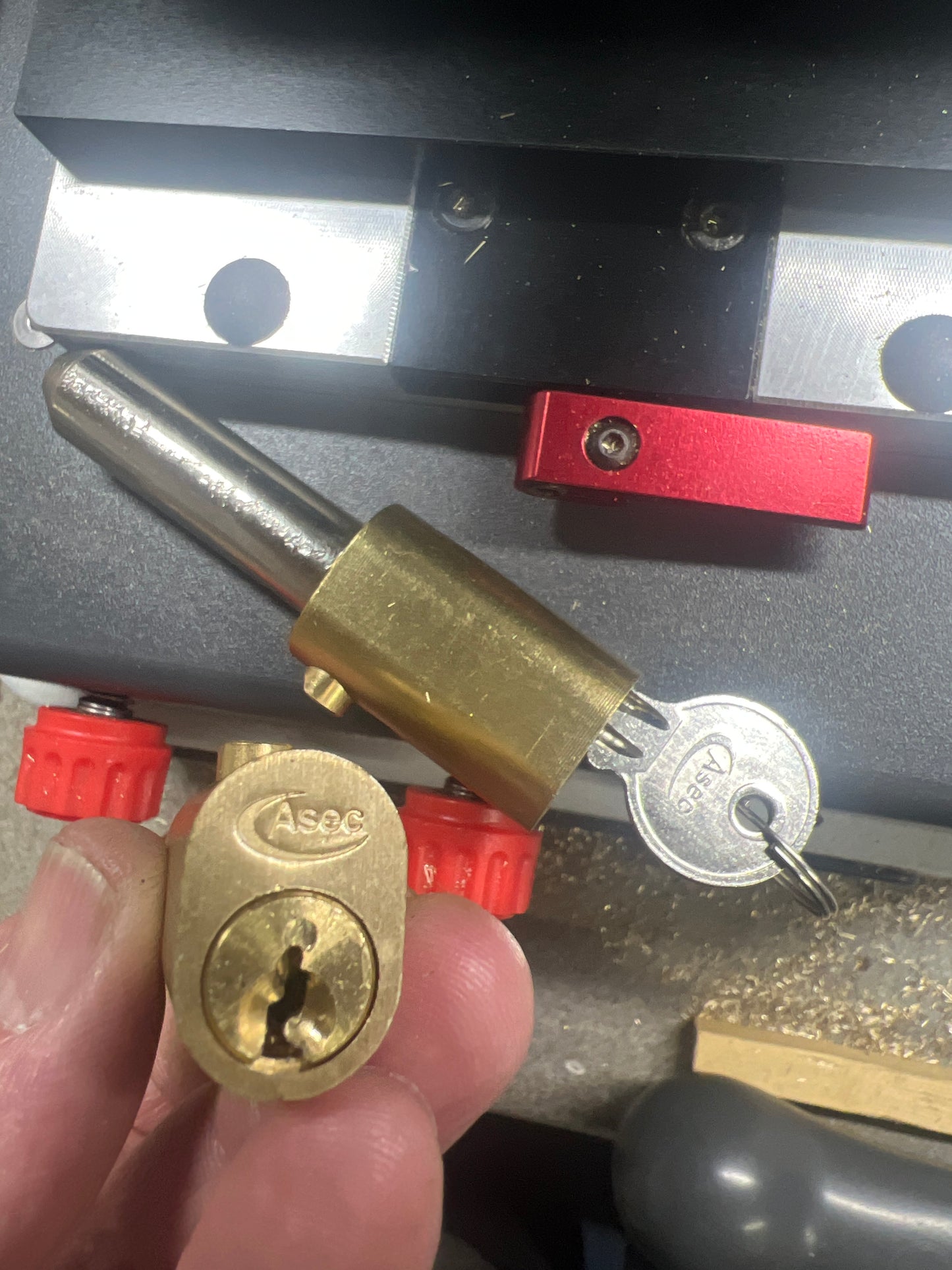 ASEC bullet lock bump key.